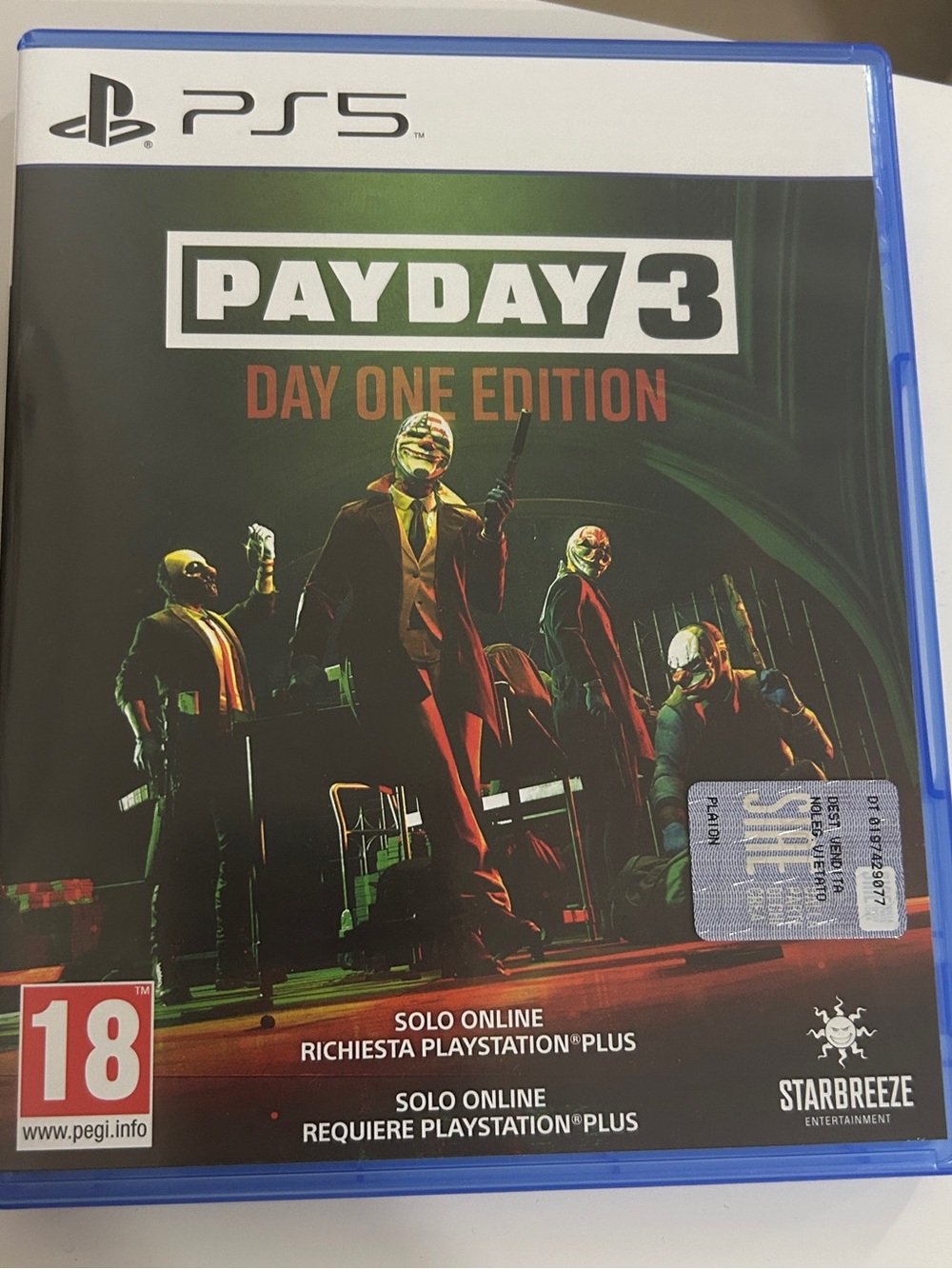 New PAYDAY 3 game PS5 playstation 5 games , fun, gift , sony , online, gamer